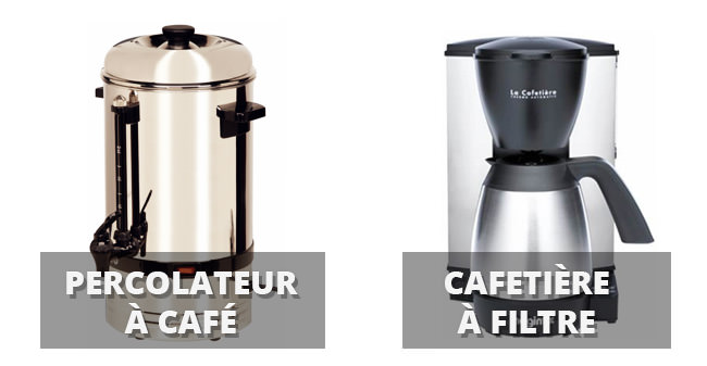 Quelles différences entre un percolateur et une cafetière à filtre ?